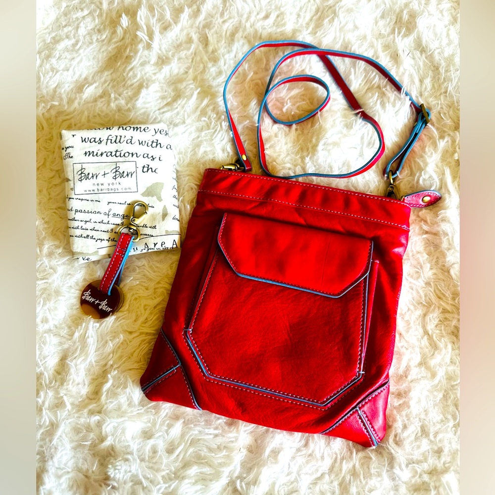 Barr + Barr Red Crossbody Bag